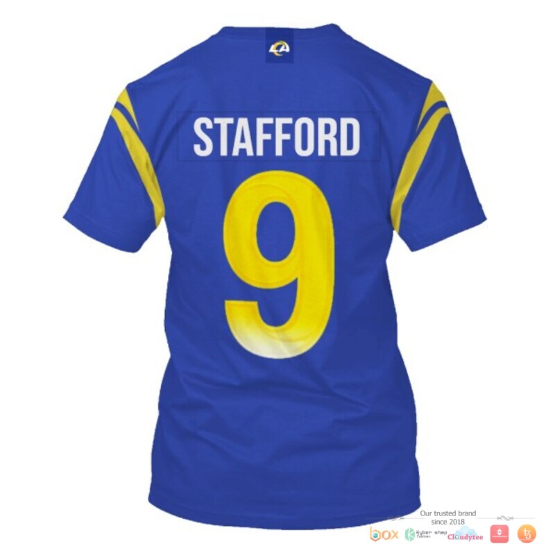 NFL Stafford 9 Los Angeles Rams blue 3d shirt hoodie 1 2 3 4 5 6 7