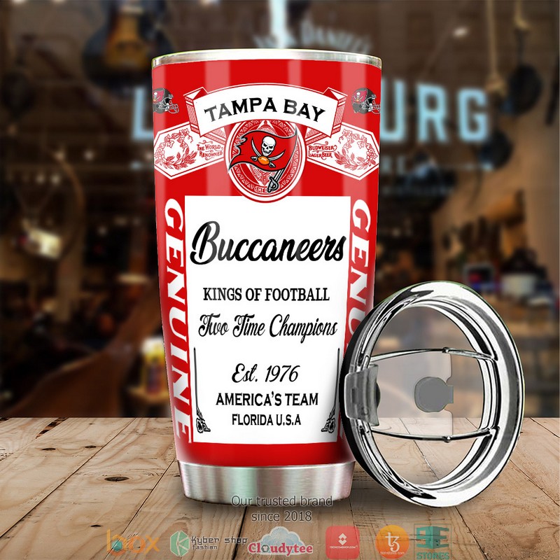 NFL Tampa Bay Buccaneers Budweiser Tumbler 8 NFL Tampa Bay Buccaneers Budweiser Tumbler