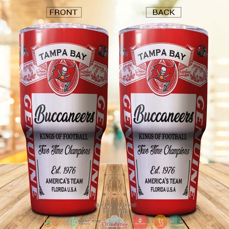 NFL Tampa Bay Buccaneers Budweiser Tumbler 2 NFL Tampa Bay Buccaneers Budweiser Tumbler 1