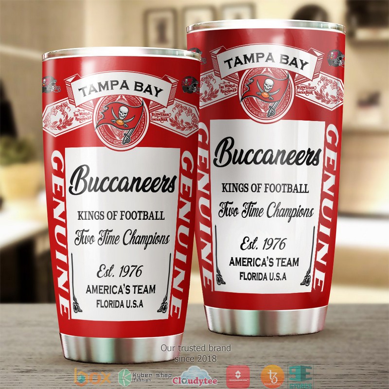NFL Tampa Bay Buccaneers Budweiser Tumbler 3 NFL Tampa Bay Buccaneers Budweiser Tumbler 1 2