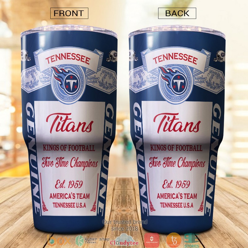 NFL Tennessee Titans Budweiser Tumbler 2 NFL Tennessee Titans Budweiser Tumbler 1