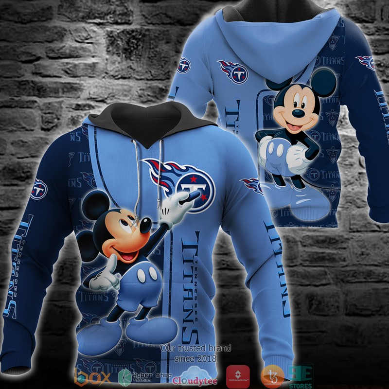 NFL Tennessee Titans Mickey Mouse Disney 3d Full Printing shirt, hoodie 2 NFL Tennessee Titans Mickey Mouse Disney 3d Full Printing shirt hoodie 1