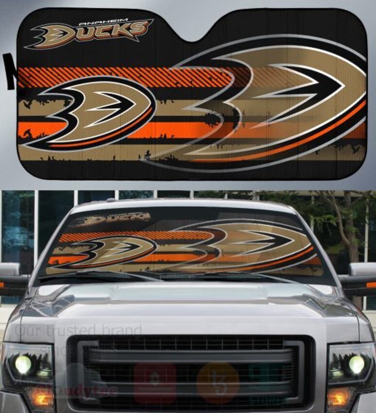 NHL Anaheim Ducks Personalized Sky Blue Car Sun Shade