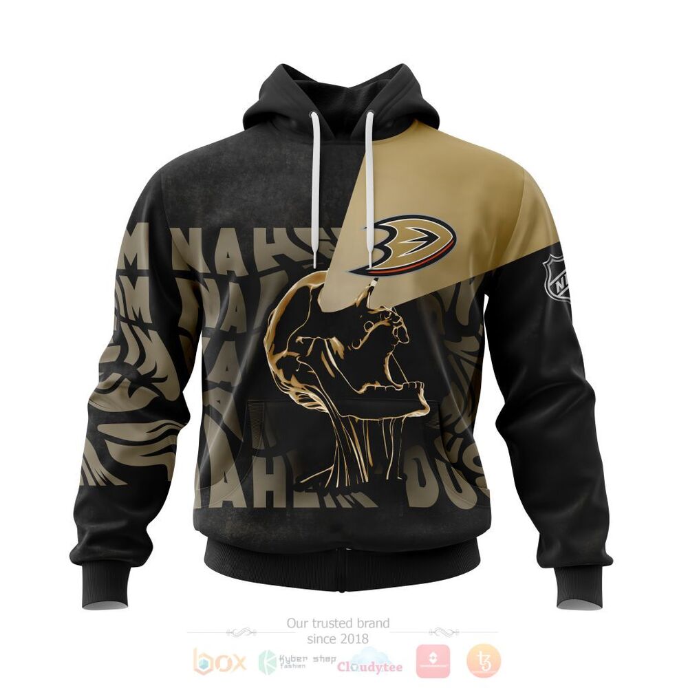 NHL Anaheim Ducks Specialized Skull Concepts Personalized 3D Hoodie Shirt