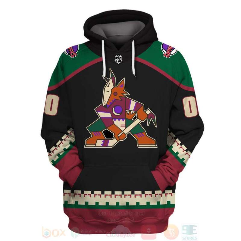 BEST NHL Arizona Coyotes Personalized Full Printing 3D Hoodie, Shirt 3 NHL Arizona Coyotes Personalized 3D Hoodie Shirt 1 2
