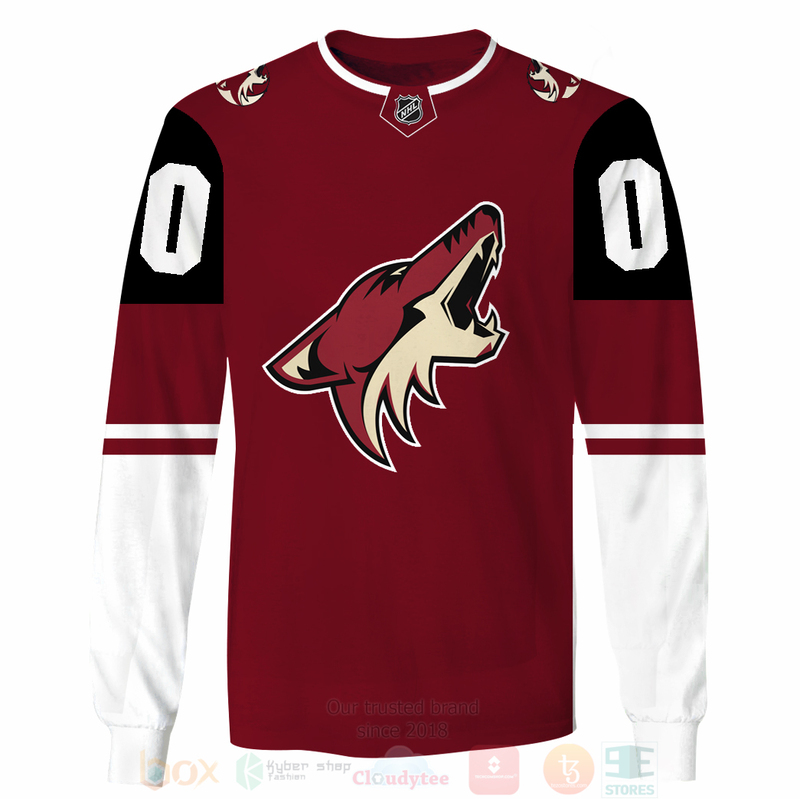 BEST NHL Arizona Coyotes Personalized Red Full Printing 3D Hoodie, Shirt 5 NHL Arizona Coyotes Personalized Red 3D Hoodie Shirt 1 2 3 4