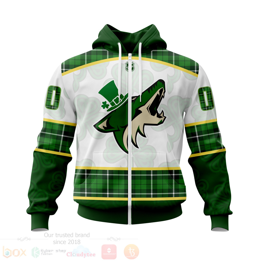 BEST NHL Arizona Coyotes St.Patrick Days Concepts All Over Print Custom Hoodie, T-Shirt 2 NHL Arizona Coyotes St Patrick Days Concepts 3D Hoodie Shirt 1