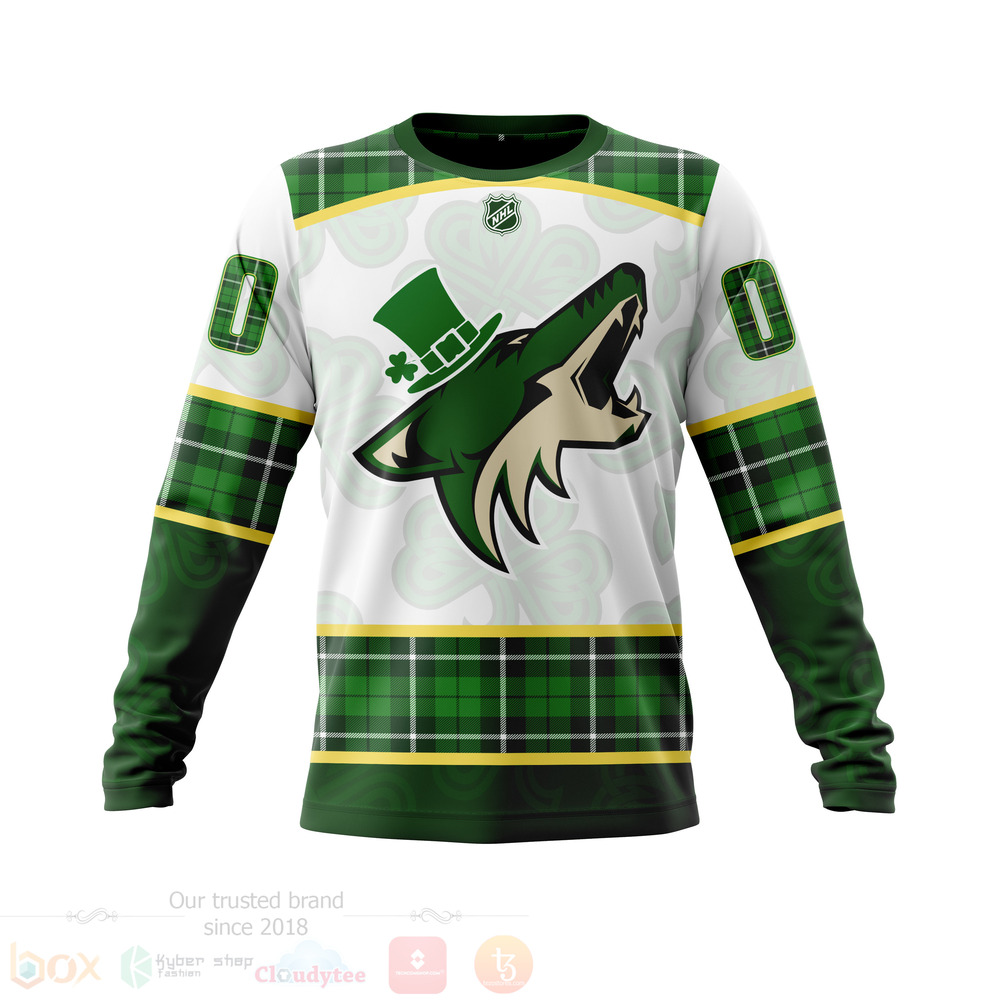 BEST NHL Arizona Coyotes St.Patrick Days Concepts All Over Print Custom Hoodie, T-Shirt 3 NHL Arizona Coyotes St Patrick Days Concepts 3D Hoodie Shirt 1 2