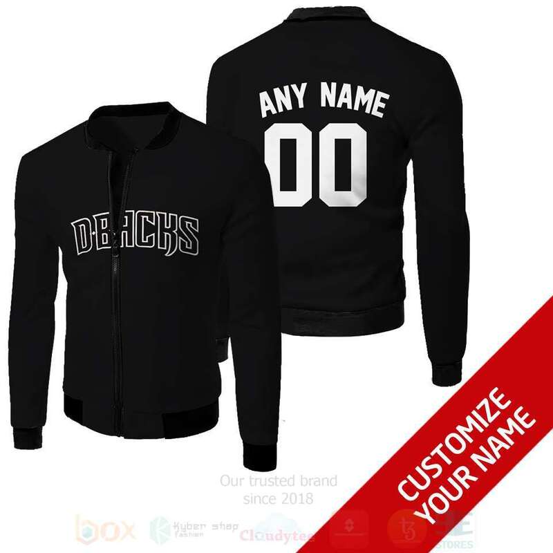 BEST NHL Arizona Diamondbacks Team Personalized PU 3D Bomber Jacket 1 NHL Arizona Diamondbacks Team Personalized 3D Bomber Jacket