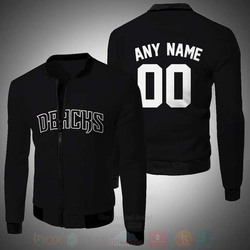 BEST NHL Arizona Diamondbacks Team Personalized PU 3D Bomber Jacket 2 NHL Arizona Diamondbacks Team Personalized 3D Bomber Jacket 1