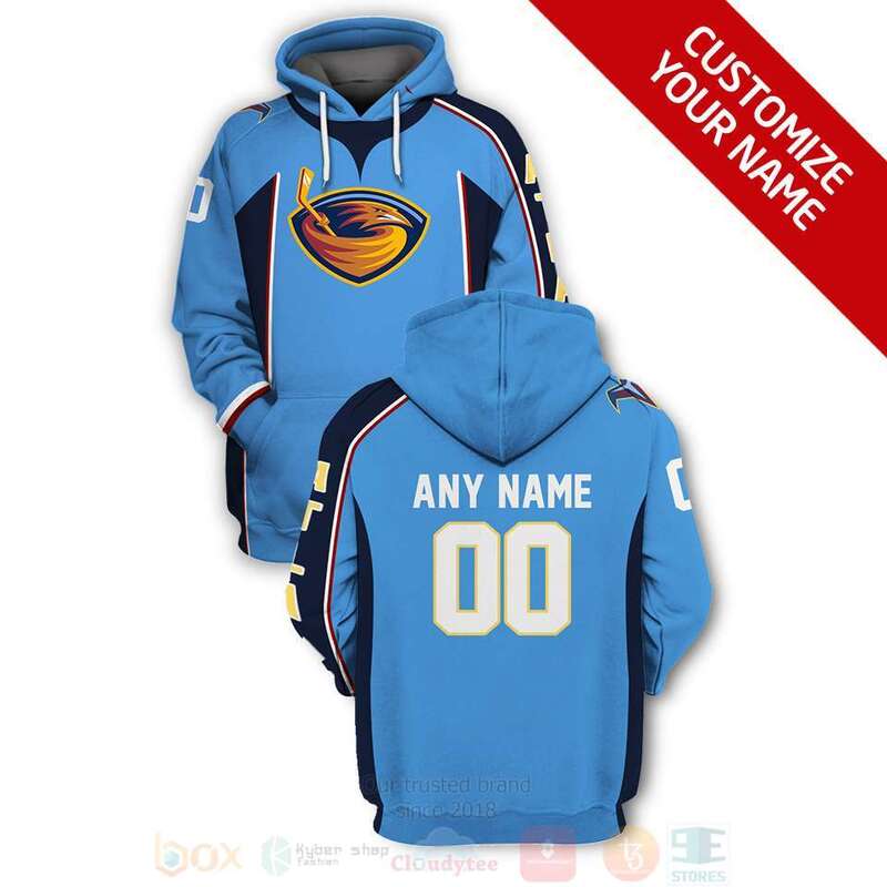 BEST NHL Atlanta Thrashers Personalized Full Printing 3D Hoodie, Shirt 1 NHL Atlanta Thrashers Personalized 3D Hoodie Shirt