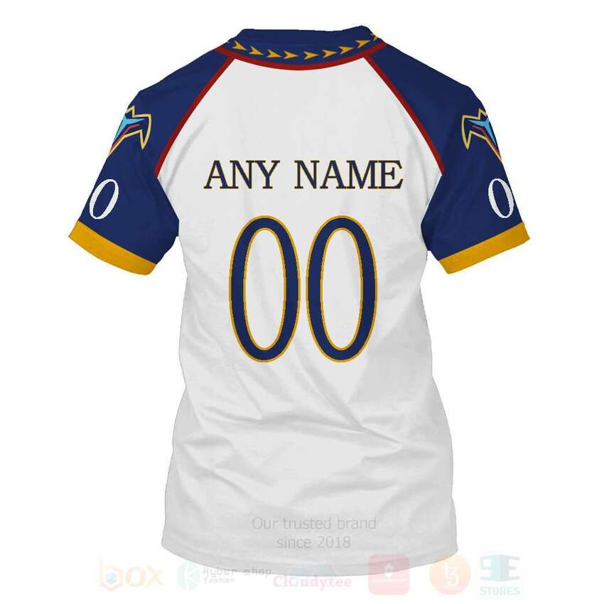 NHL Atlanta Thrashers Personalized White 3D Hoodie Shirt 1 2 3 4 5 6 7