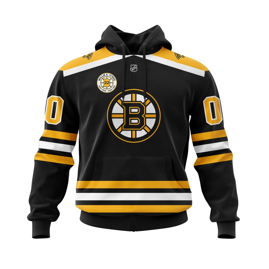 NHL Boston Bruins Willie E Oree Jersey Retirement Personalized 3D Hoodie Shirt