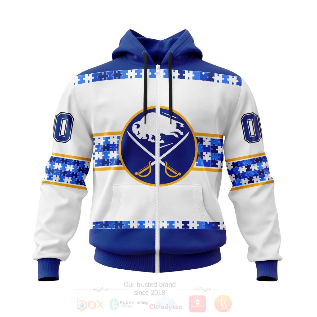 BEST NHL Buffalo Sabres Autism Awareness Ver2 Personalized All Over Print Custom Hoodie, T-Shirt 2 NHL Buffalo Sabres Autism Awareness Ver2 Personalized 3D Hoodie Shirt 1