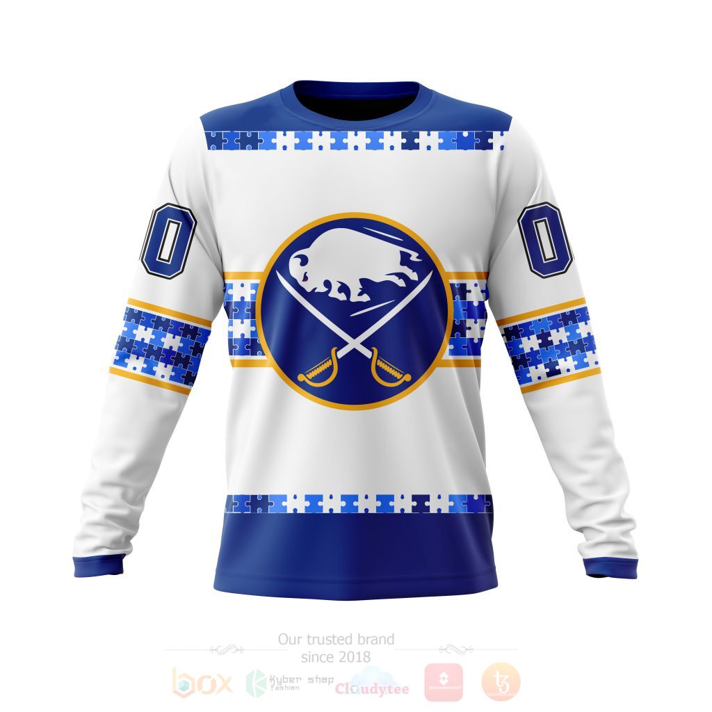 BEST NHL Buffalo Sabres Autism Awareness Ver2 Personalized All Over Print Custom Hoodie, T-Shirt 3 NHL Buffalo Sabres Autism Awareness Ver2 Personalized 3D Hoodie Shirt 1 2