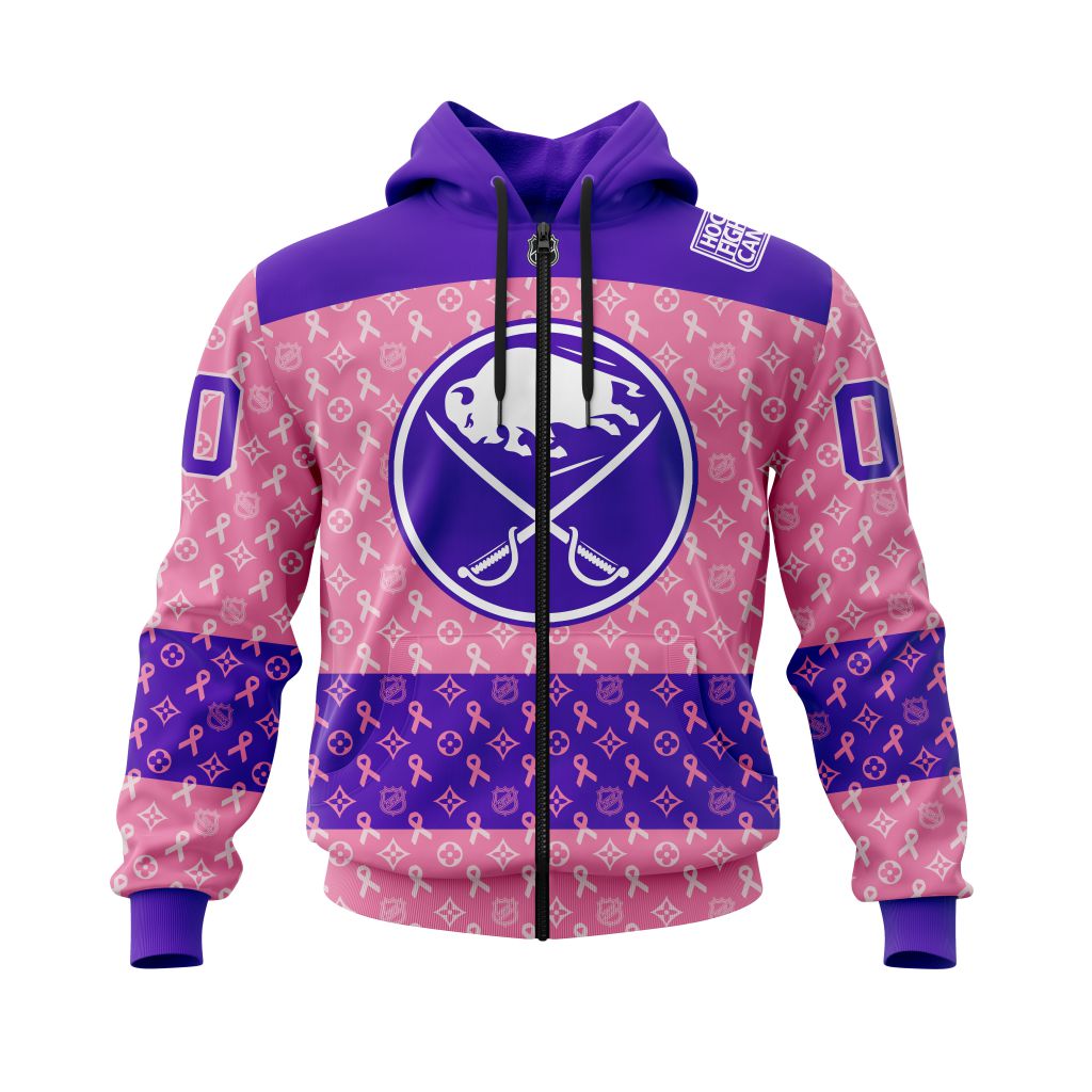 BEST NHL Buffalo Sabres Fights Cancer Jersey Personalized 3D Hoodie, T-Shirt 2 NHL Buffalo Sabres Fights Cancer Jersey Personalized 3D Hoodie Shirt 1