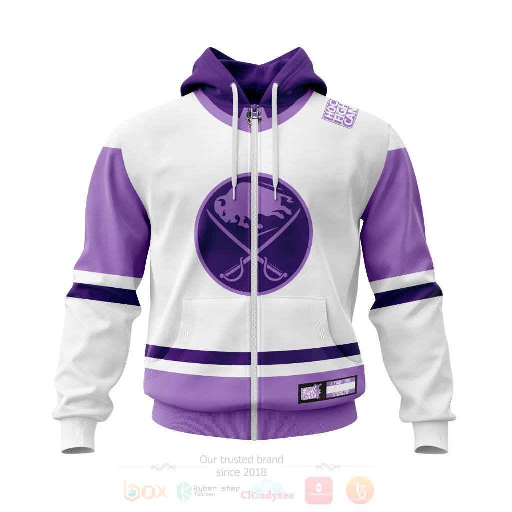 BEST NHL Buffalo Sabres Fights Cancer Personalized All Over Print Custom Hoodie, T-Shirt 2 NHL Buffalo Sabres Fights Cancer Personalized 3D Hoodie Shirt 1
