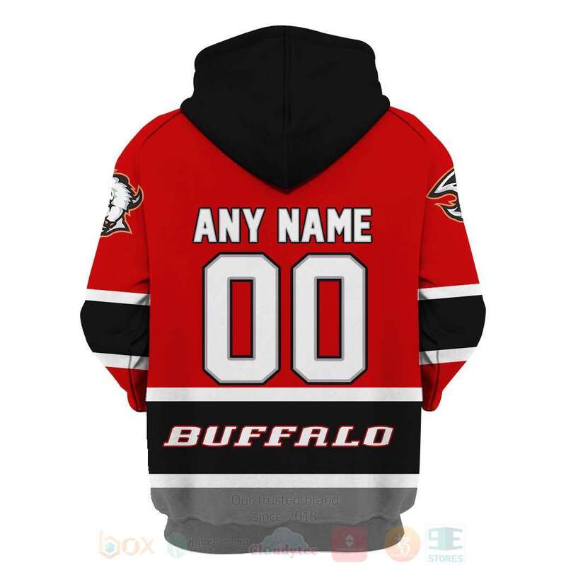 BEST NHL Buffalo Sabres Personalized Red Full Printing 3D Hoodie, Shirt 4 NHL Buffalo Sabres Personalized Red 3D Hoodie Shirt 1 2 3