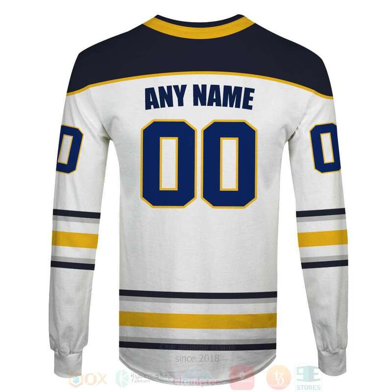 BEST NHL Buffalo Sabres Personalized White Full Printing 3D Hoodie, Shirt 6 NHL Buffalo Sabres Personalized White 3D Hoodie Shirt 1 2 3 4 5