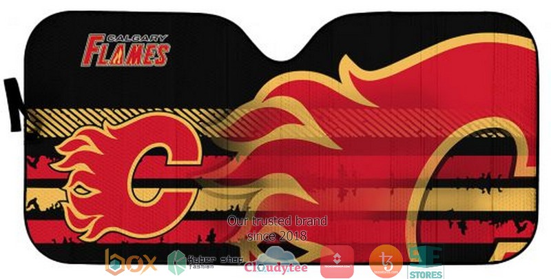 NHL Calgary Flames Car Sunshade 1