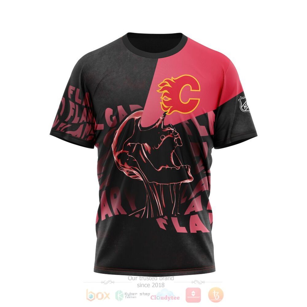 NHL Calgary Flames Specialized Skull Concepts Personalized 3D Hoodie Shirt 1 2 3