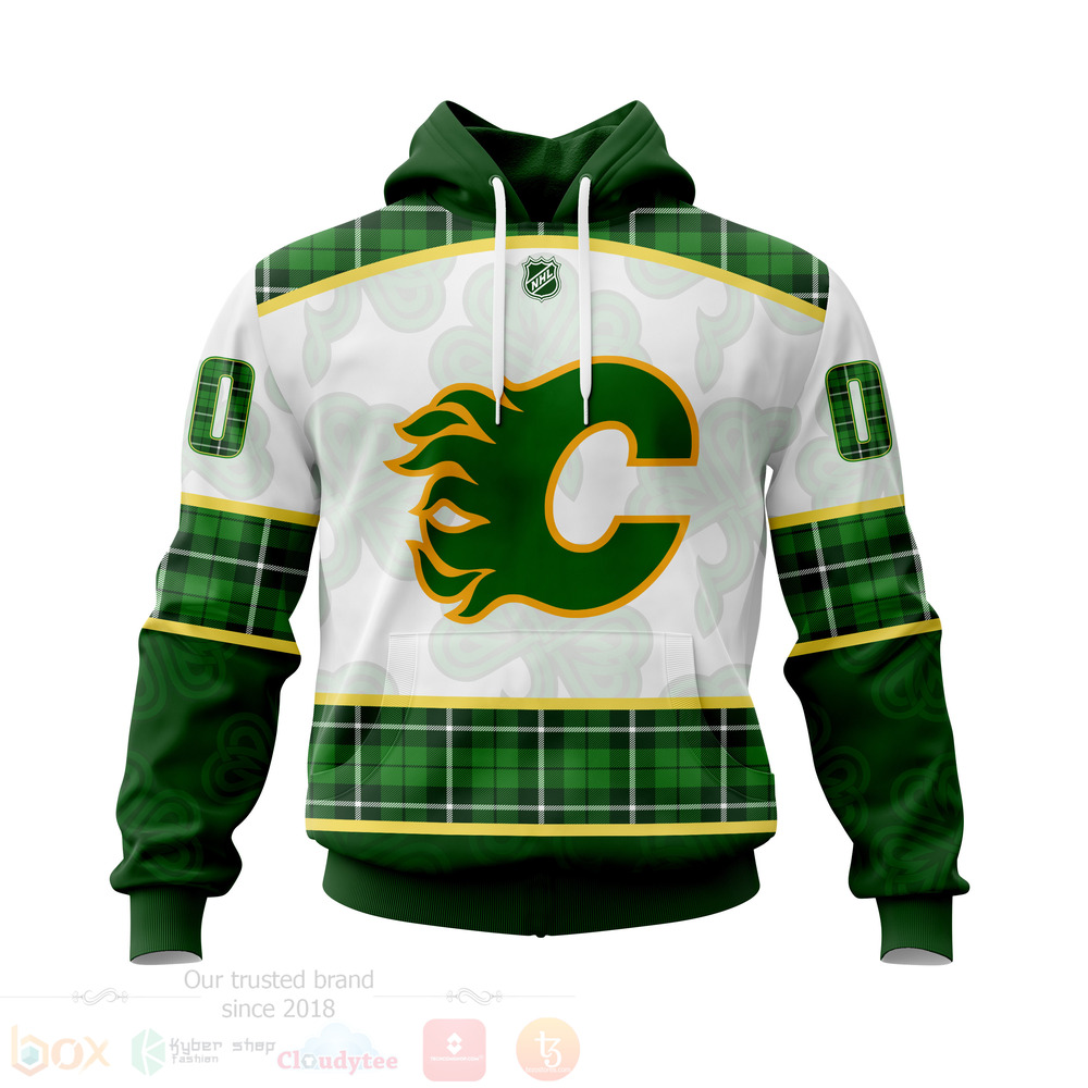 BEST NHL Calgary Flames St.Patrick Days Concepts All Over Print Custom Hoodie, T-Shirt 1 NHL Calgary Flames St Patrick Days Concepts 3D Hoodie Shirt