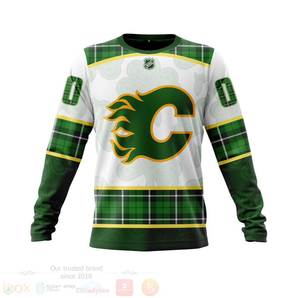 BEST NHL Calgary Flames St.Patrick Days Concepts All Over Print Custom Hoodie, T-Shirt 3 NHL Calgary Flames St Patrick Days Concepts 3D Hoodie Shirt 1 2