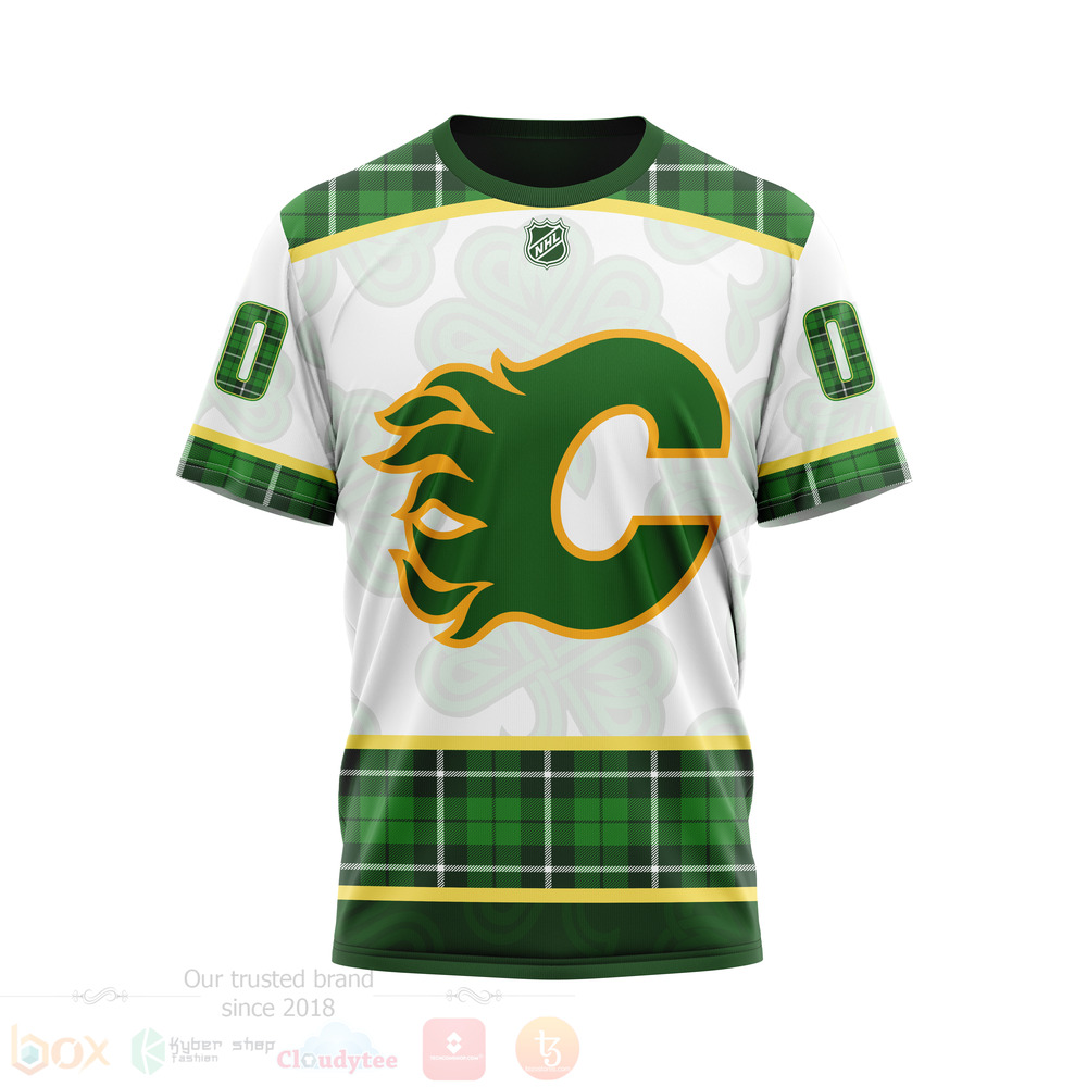 BEST NHL Calgary Flames St.Patrick Days Concepts All Over Print Custom Hoodie, T-Shirt 4 NHL Calgary Flames St Patrick Days Concepts 3D Hoodie Shirt 1 2 3