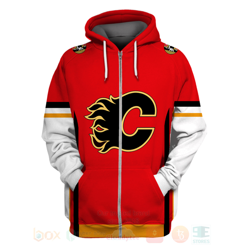 NHL Calgary Flames Team Red 3D Hoodie Shirt