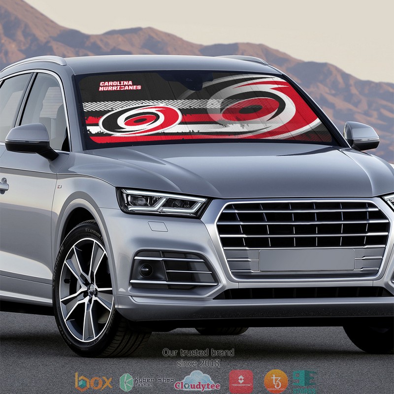 NHL Carolina Hurricanes Car Sunshade 3 NHL Carolina Hurricanes Car Sunshade 1 2