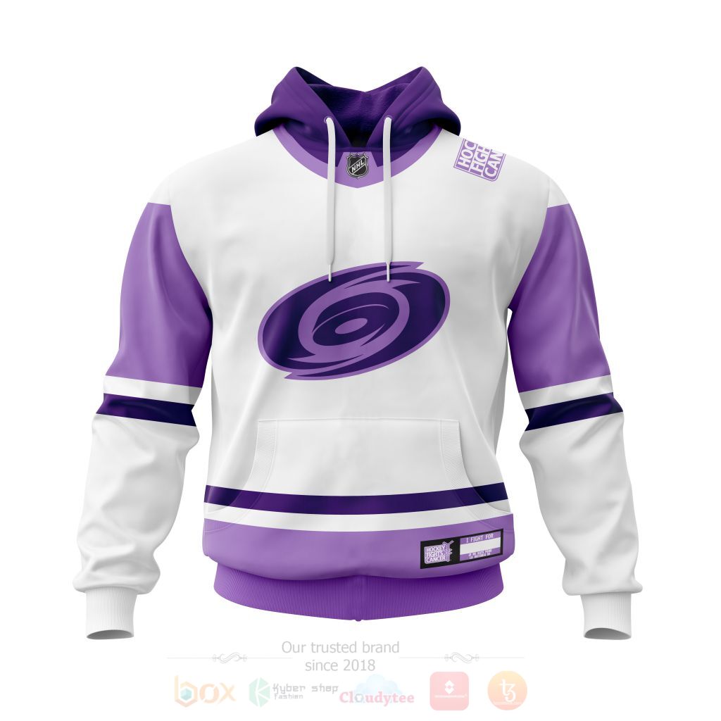 BEST NHL Carolina Hurricanes Fights Cancer Personalized All Over Print Custom Hoodie, T-Shirt 14 NHL Carolina Hurricanes Fights Cancer Personalized 3D Hoodie Shirt