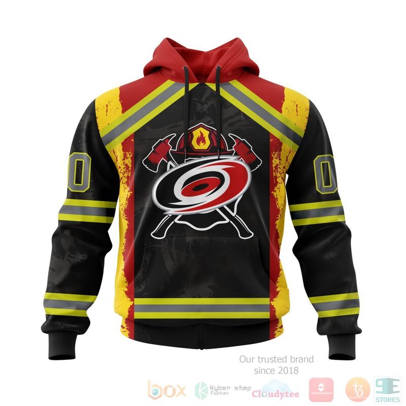 BEST NHL Carolina Hurricanes Honnor Firefighter Black Full Printing Custom 3D Hoodie, T-Shirt 15 NHL Carolina Hurricanes Honnor Firefighter Black 3D Hoodie Shirt