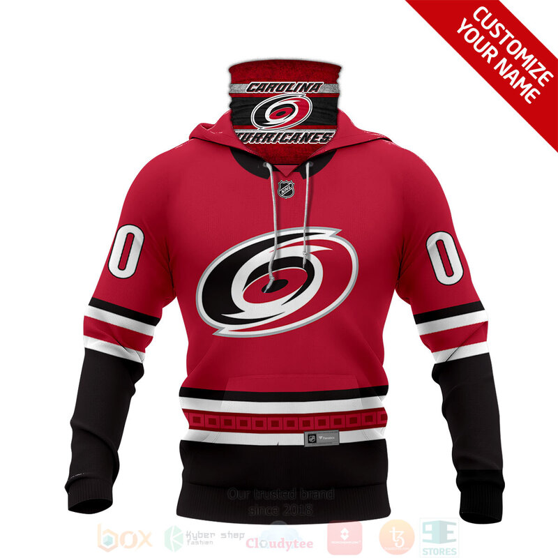 NHL Carolina Hurricanes Personalized 3D Hoodie Mask 1