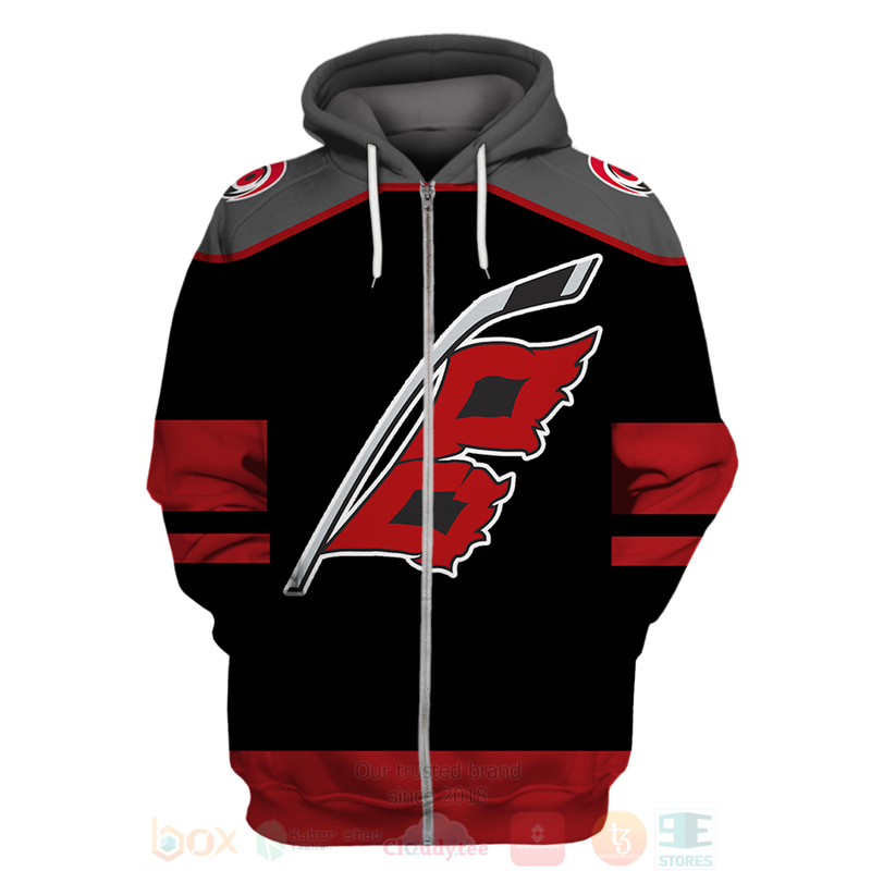 BEST NHL Carolina Hurricanes Personalized Black Full Printing 3D Hoodie, Shirt 17 NHL Carolina Hurricanes Personalized Black 3D Hoodie Shirt