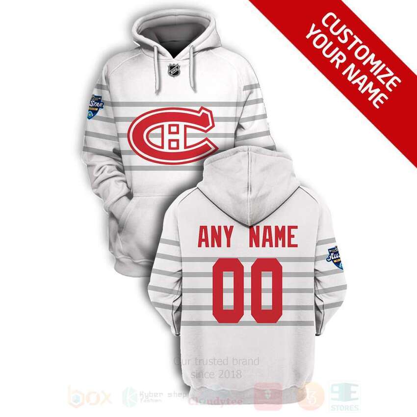 NHL Carolina Hurricanes Personalized White 3D Hoodie Shirt