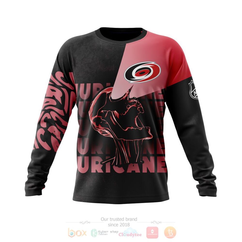 BEST NHL Carolina Hurricanes Skull Personalized All Over Print 3D Hoodie, Shirt 3 NHL Carolina Hurricanes Specialized Skull Concepts Personalized 3D Hoodie Shirt 1 2