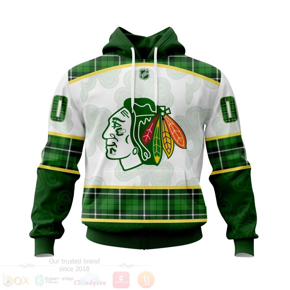 NHL Chicago BlackHawks St Patrick Days Concepts 3D Hoodie Shirt