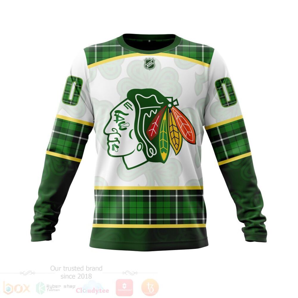 BEST NHL Chicago BlackHawks St.Patrick Days Concepts All Over Print Custom Hoodie, T-Shirt 3 NHL Chicago BlackHawks St Patrick Days Concepts 3D Hoodie Shirt 1 2