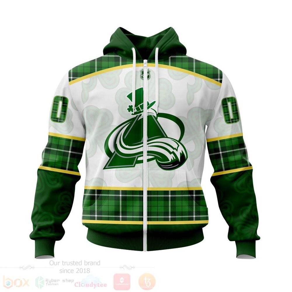 NHL Colorado Avalanche St Patrick Days Concepts 3D Hoodie Shirt 1