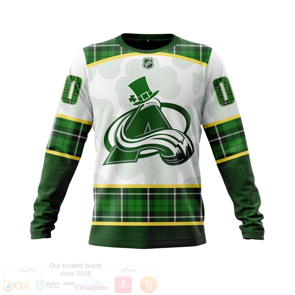 NHL Colorado Avalanche St Patrick Days Concepts 3D Hoodie Shirt 1 2