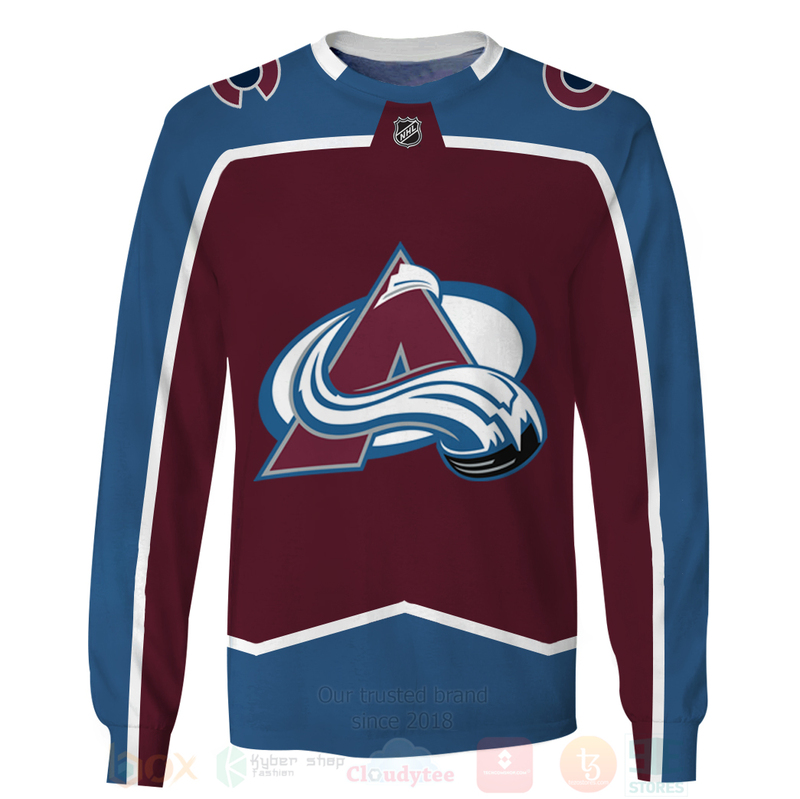 NHL Colorado Avalanche Team 3D Hoodie Shirt 1 2 3