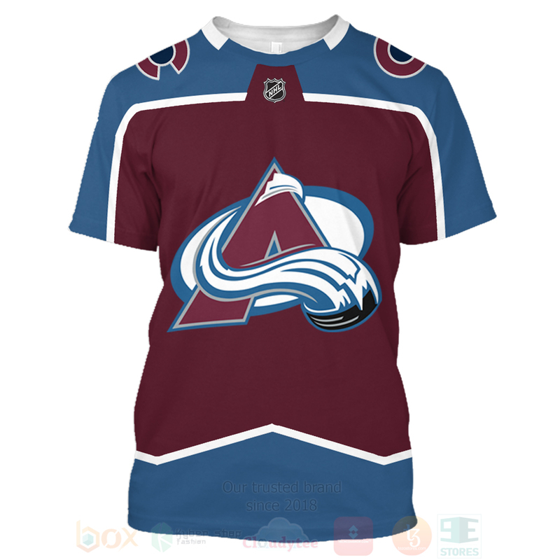 NHL Colorado Avalanche Team 3D Hoodie Shirt 1 2 3 4 5