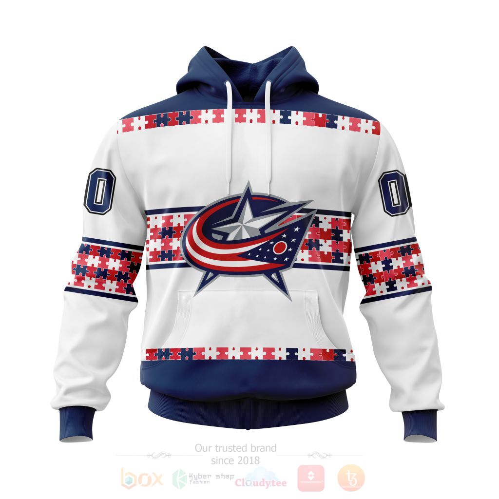 BEST NHL Columbus Blue Jackets Autism Awareness Ver2 Personalized All Over Print Custom Hoodie, T-Shirt 14 NHL Columbus Blue Jackets Autism Awareness Ver2 Personalized 3D Hoodie Shirt