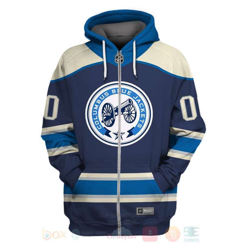 BEST NHL Columbus Blue Jackets Personalized Full Printing 3D Hoodie, Shirt 2 NHL Columbus Blue Jackets Personalized 3D Hoodie Shirt 1