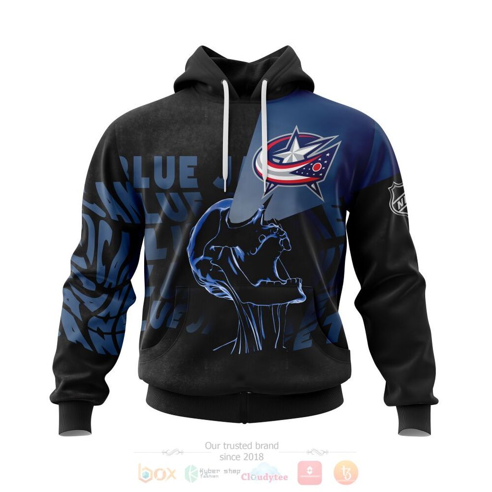 BEST NHL Columbus Blue Jackets Skull Personalized All Over Print 3D Hoodie, Shirt 15 NHL Columbus Blue Jackets Specialized Skull Concepts Personalized 3D Hoodie Shirt