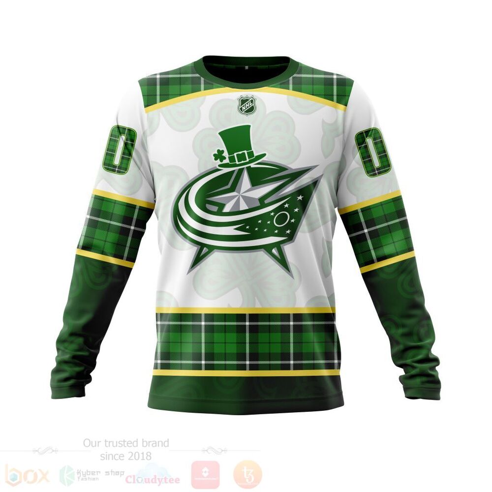 BEST NHL Columbus Blue Jackets St.Patrick Days Concepts All Over Print Custom Hoodie, T-Shirt 3 NHL Columbus Blue Jackets St Patrick Days Concepts 3D Hoodie Shirt 1 2