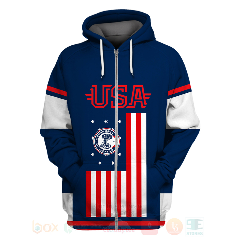BEST NHL Columbus Blue Jackets Team American Flag Unisex 3D Hoodie, Shirt 14 NHL Columbus Blue Jackets Team American Flag 3D Hoodie Shirt