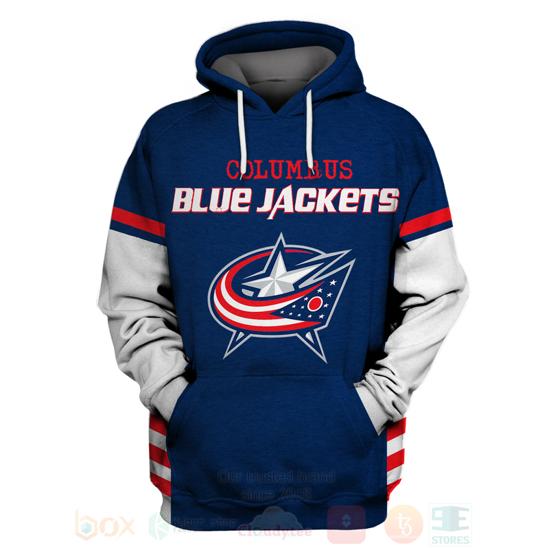 BEST NHL Columbus Blue Jackets Team Navy Unisex 3D Hoodie, Shirt 2 NHL Columbus Blue Jackets Team Navy 3D Hoodie Shirt 1