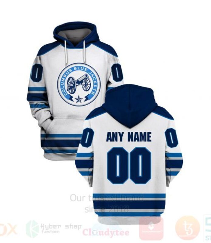 BEST NHL Columbus Blue Jackets Team Personalized White Unisex 3D Hoodie, Shirt 16 NHL Columbus Blue Jackets Team Personalized White 3D Hoodie Shirt