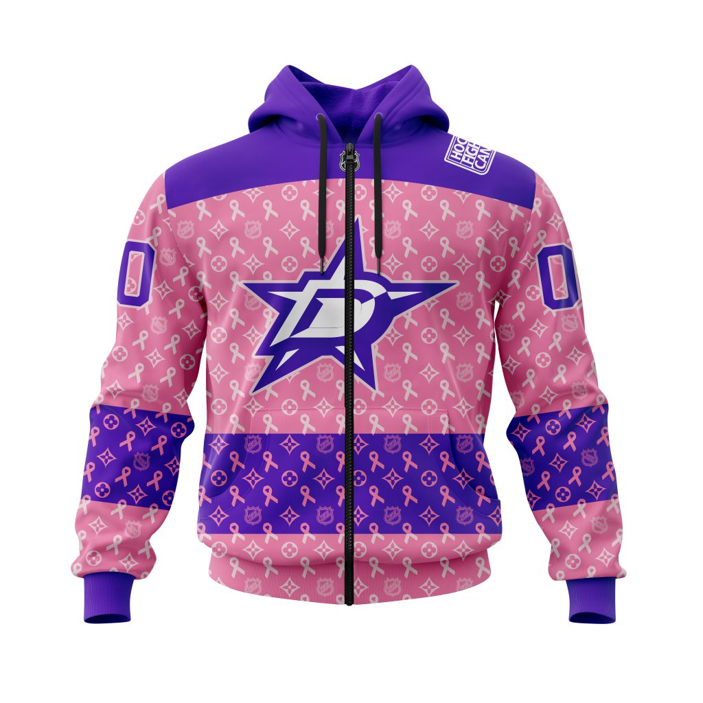BEST NHL Dallas Stars Fights Cancer Jersey Personalized 3D Hoodie, T-Shirt 2 NHL Dallas Stars Fights Cancer Jersey Personalized 3D Hoodie Shirt 1